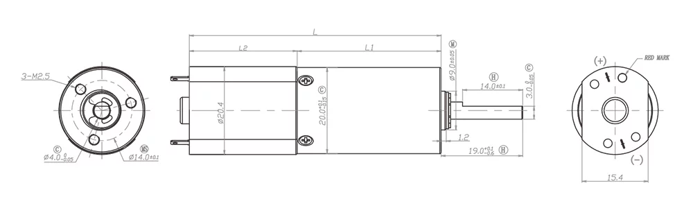 Alto juego lateral axial del motor 12V-24VDC del engranaje del esfuerzo de torsión del SGS 1875rpm para el aspirador 0