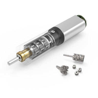 Motor cepillado de pasos de Coreless de la caja de cambios planetaria micro del motor del Metal Gear 33rpm del diámetro 8m m